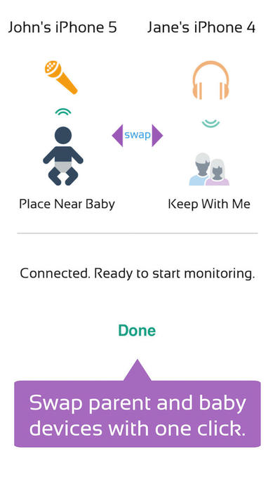 Baby Monitor App ~ Cloud Audio for iPhone screenshot 2