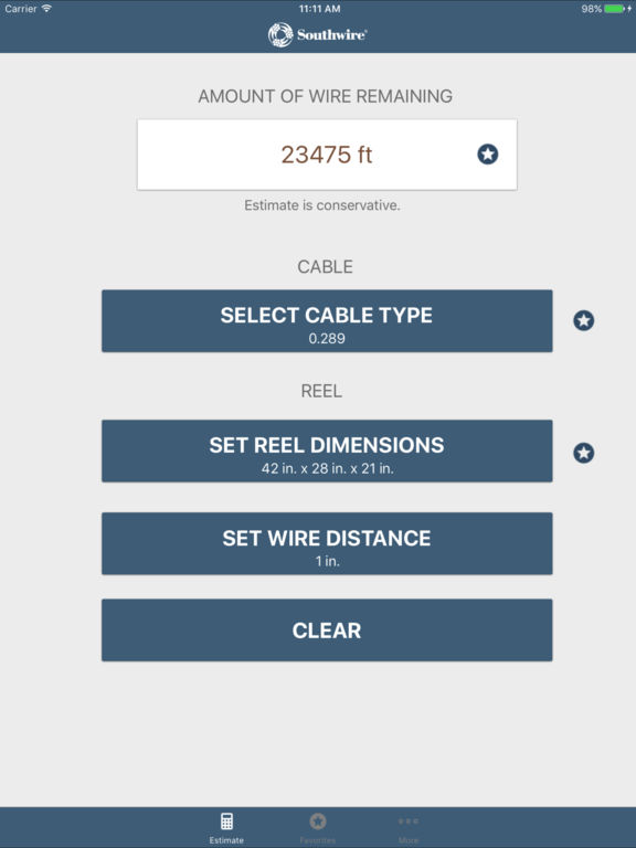 Southwire Partial Reel Calculator on the App Store