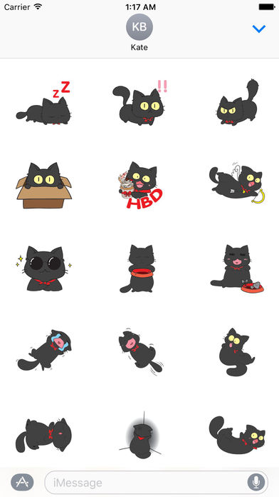 Black Munchkin Kitten The Shortest Leg Cat Sticker screenshot 2