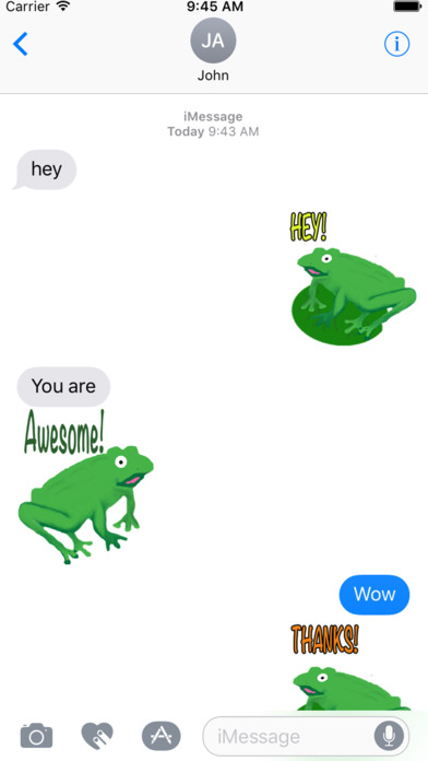 Frogs Alive Stickers screenshot 2