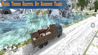 Farm Animal Transporter : The Snowfall Season screenshot 2