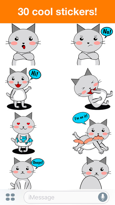 Cat - Cute stickers screenshot 4