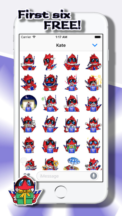 RED Stickers: Robotic Emotional Dragon screenshot 3