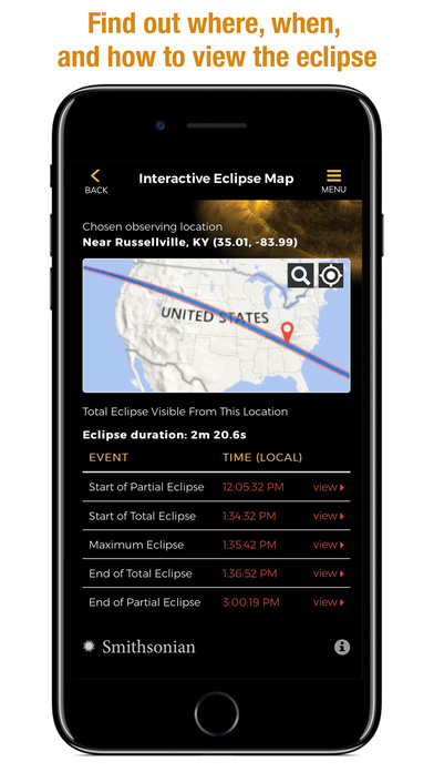 Smithsonian Eclipse 2017 screenshot 3