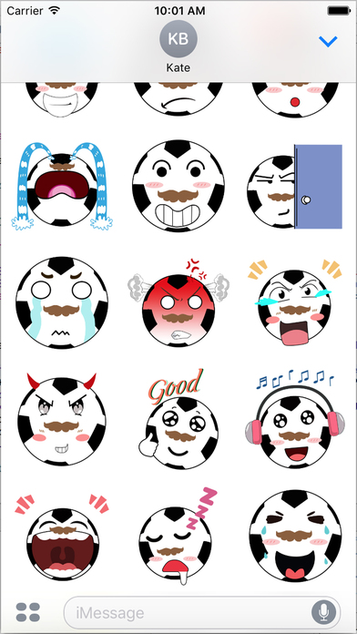 Footy Sticker - Sport Expression Emotions screenshot 2