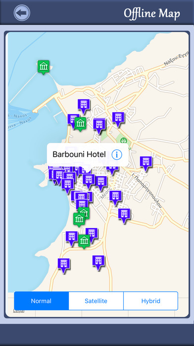 Naxos Island Offline Map Travel Guide screenshot 2