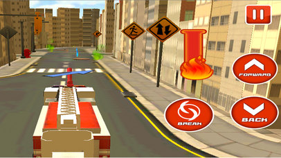 City Fire Fighter Rescue Truck Sim screenshot 3