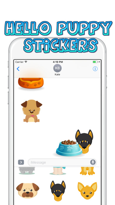 Hello Puppy Stickers screenshot 3
