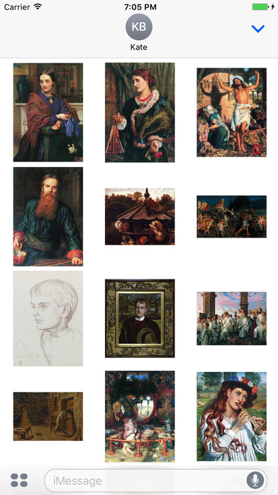 William Holman Hunt Artworks Stickers screenshot 3