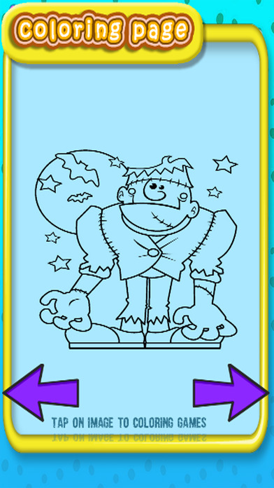 Coloring Book Pages Ghost And The Zombie Version screenshot 2