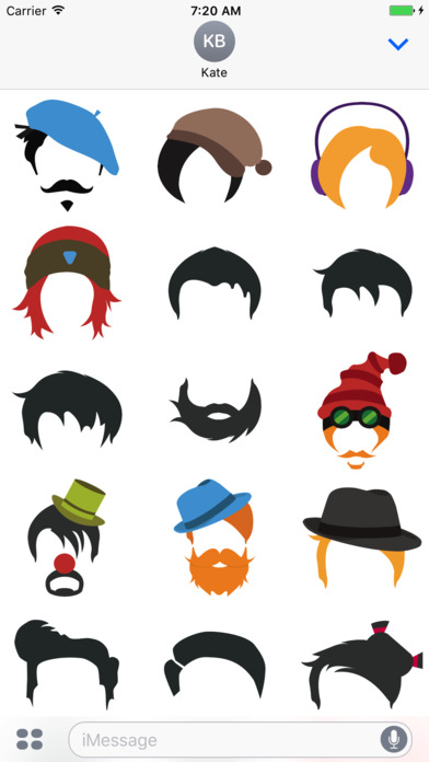 Hairstyle Stickers screenshot 2
