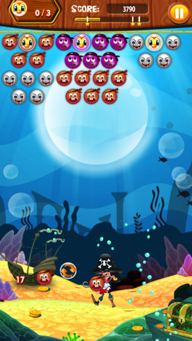 Pirate Ocean Bubble Popper screenshot 2