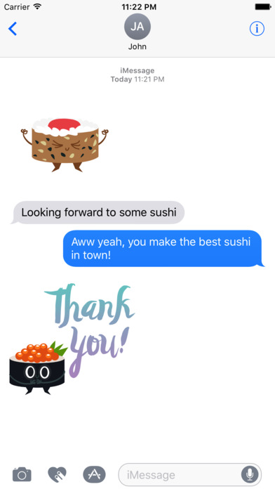A HAPPy SUSHi Greeting Stickers screenshot 4