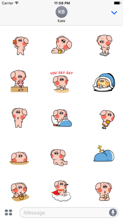Cool Pig - Stickers Emoticons screenshot 2