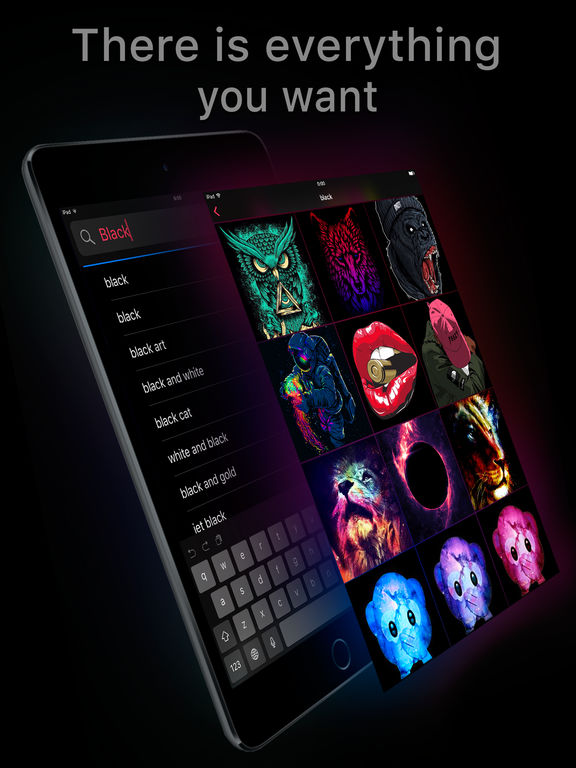 Screenshots of Featured of Wallpapers Cool Backgrounds and Themes for iPad