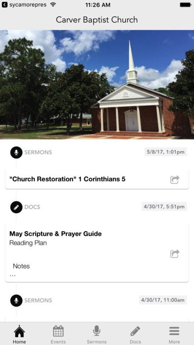 Carver Baptist Church screenshot 2