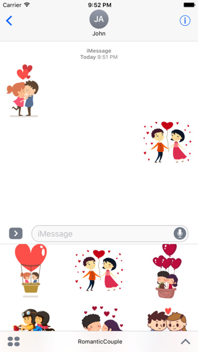 Romantic Couple Sticker screenshot 2
