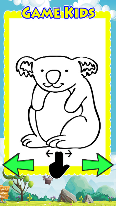 Animal Drawing Games Coloring Book Koala Bear screenshot 2