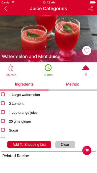 Fresh Juice Recipe screenshot 4