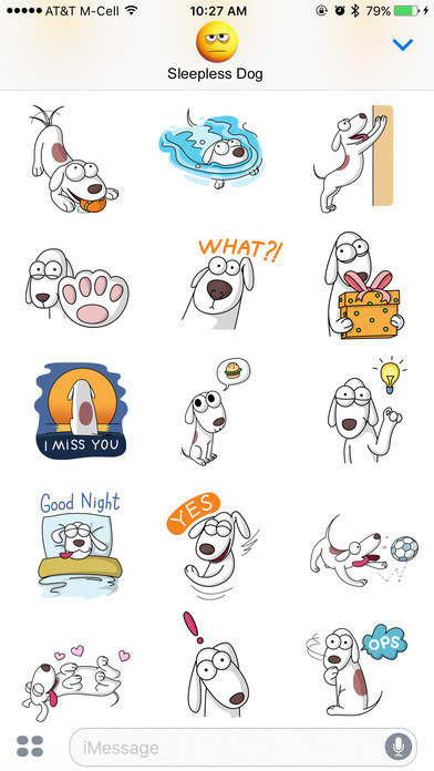 Sleepless Dog Stickers screenshot 4