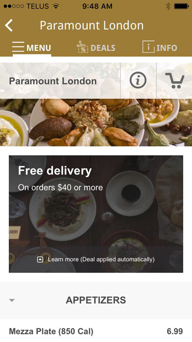 Paramount Fine Foods London screenshot 2