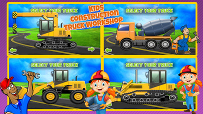 Construction Truck Workshop - kids Education Game screenshot 2