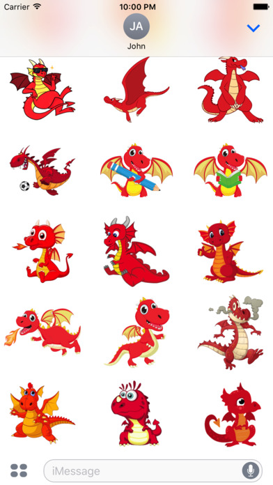 Red Dragon Sticker screenshot 4