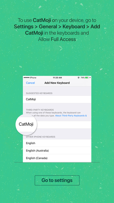 CatMoji - cat stickers & emoji keyboard app screenshot 4