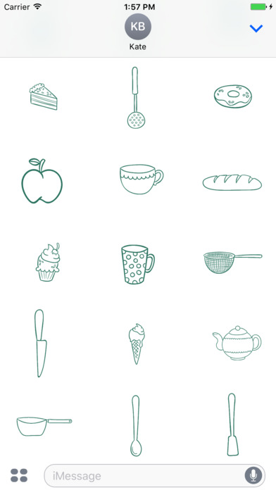 Animated Cute Kitchen Stickers screenshot 3