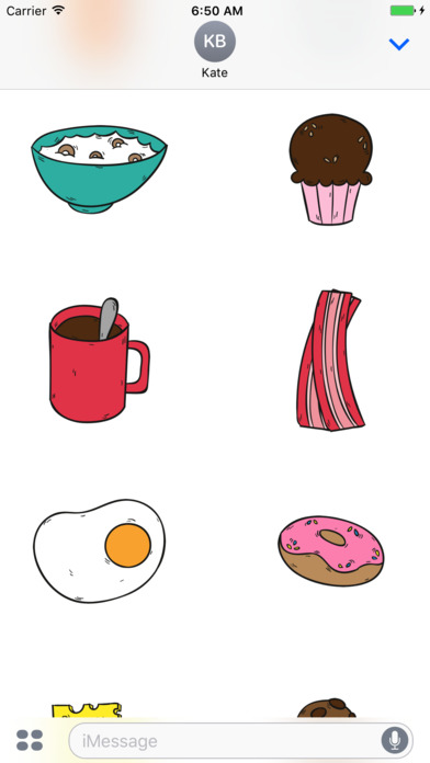 Breakfast Stickers for iMessage screenshot 3