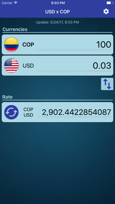 US Dollar x Colombian Peso screenshot 2