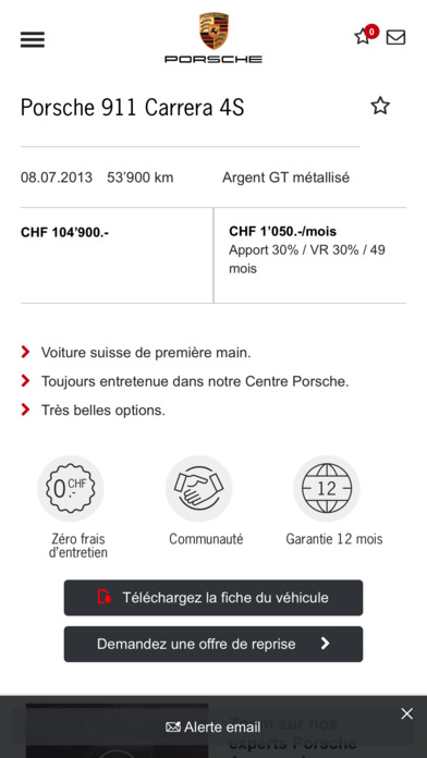 Porsche Occasion Genève screenshot 4