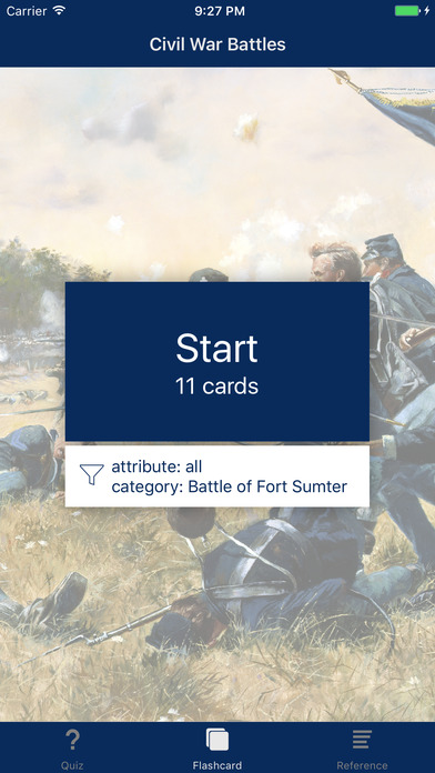 Civil War Battles: Trivia, Flashcards, Reference screenshot 2
