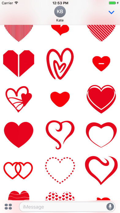 Love Hearts - stickers & emoji screenshot 2