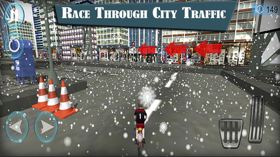 Real Crazy Bicycle Race: Extreme Traffic Ride screenshot 3