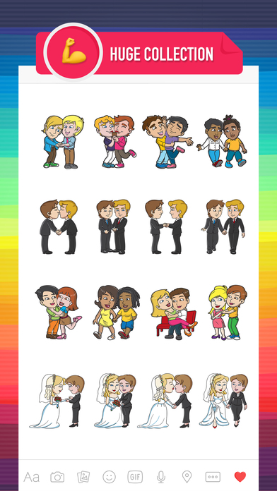 GayMoji - gay emojis & stickers for LGBT community screenshot 2