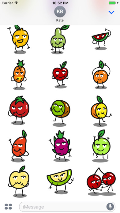 Funny Fruit Emojis screenshot 2