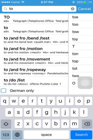 German Dictionary - Dict Box screenshot 3