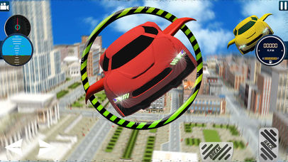 City Futuristic Flying car driving screenshot 2