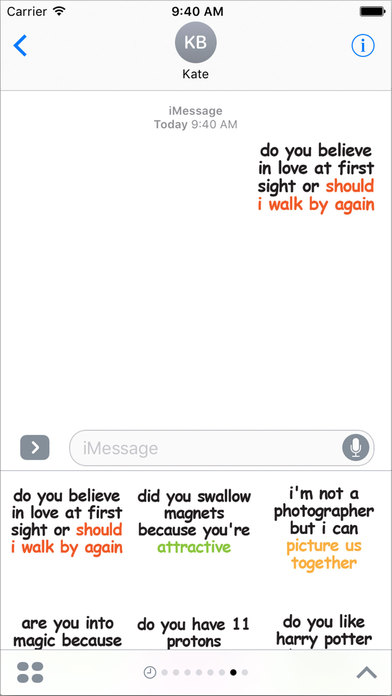 Pick-up Line Stickers for iMessage screenshot 3