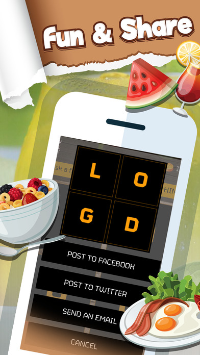 Puzzle Connect the Food Word Pro screenshot 2