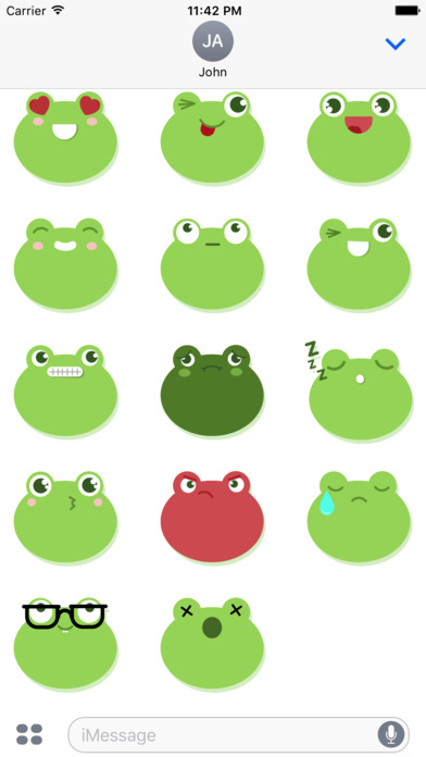 Frog Emotion Sticker screenshot 3