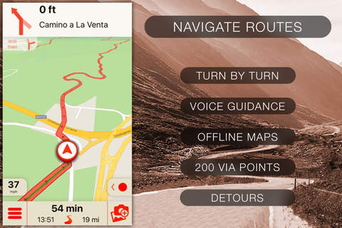 Scenic Motorcycle Navigation screenshot 3