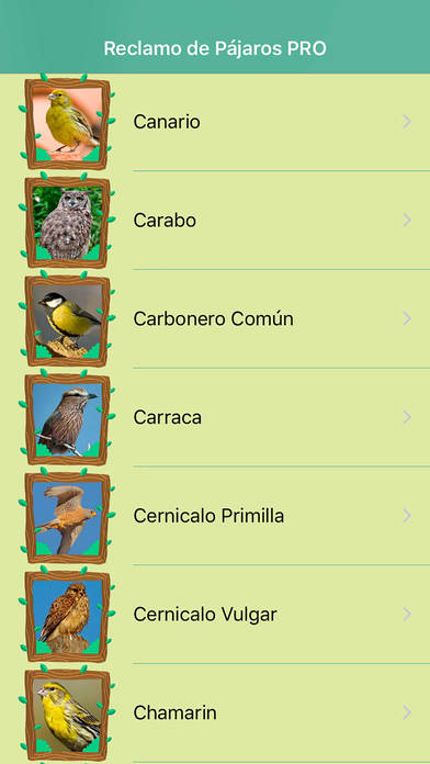 Reclamos de Pájaros PRO screenshot 3