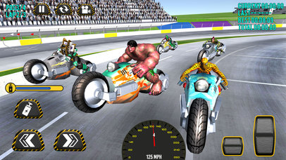 Superheroes Moto Bike racing screenshot 2