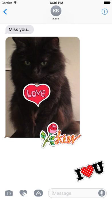 "Love" - pop art stickers for photos screenshot 3