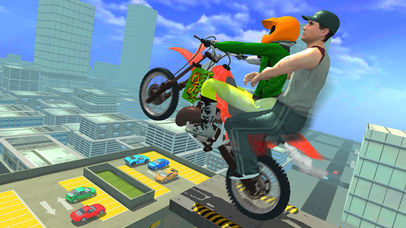 Xtreme Rooftop Bmx Bike Rider screenshot 2
