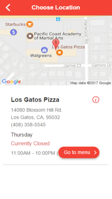 Los Gatos Pizza screenshot 2