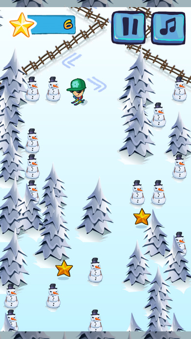 滑雪高高手 - 比较简单的滑雪游戏 screenshot 2