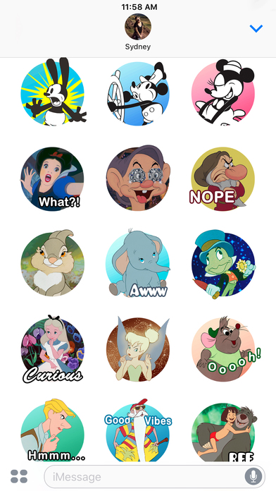 Disney Stickers: Decades 앱스토어 스크린샷